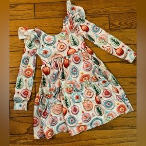 NWOT Small Shop Holiday Tiered Dress